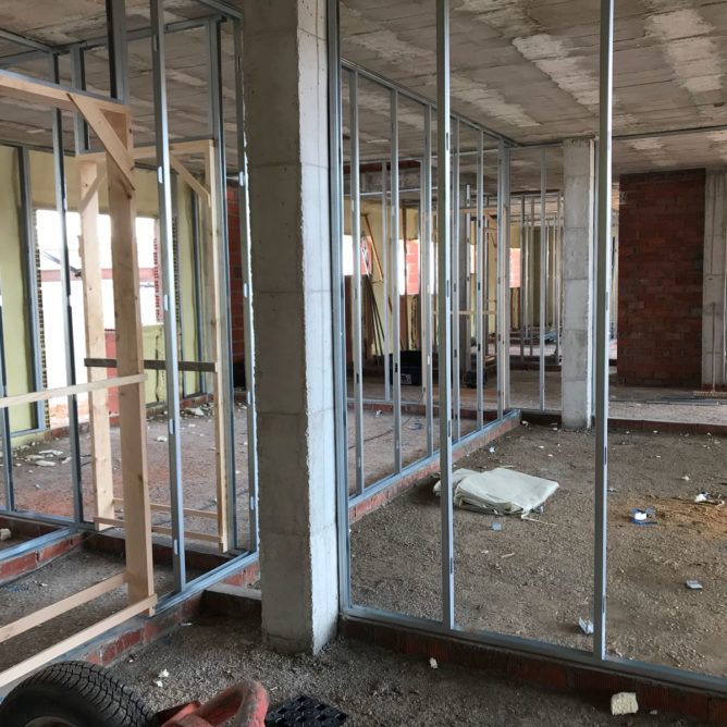 Tabiquería en yeso laminado