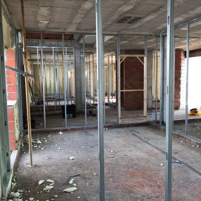 Tabiquería en yeso laminado