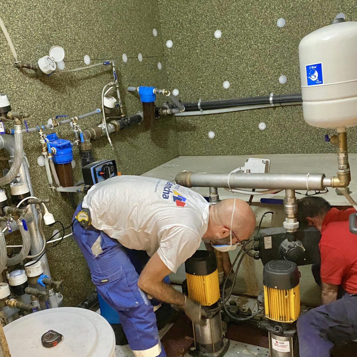 Aislamiento de bombas de agua