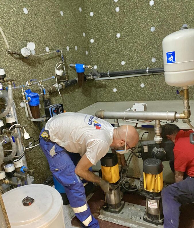 Aislamiento de bombas de agua