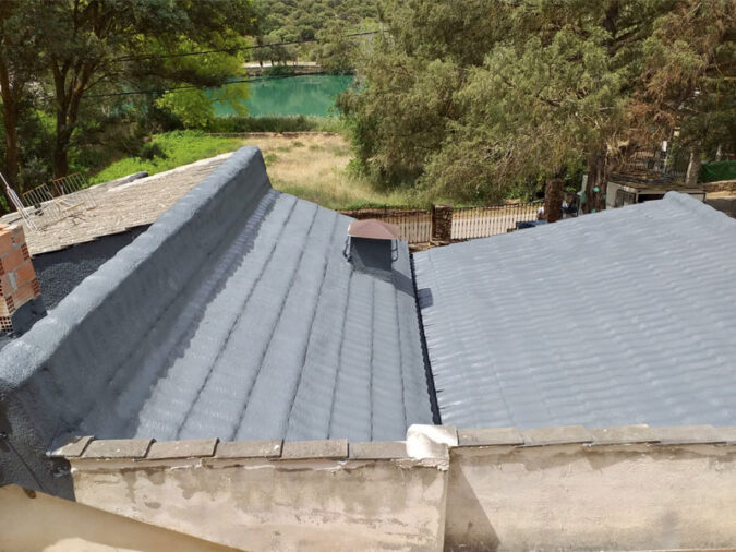 Aislamiento de tejado con poliurea en caliente