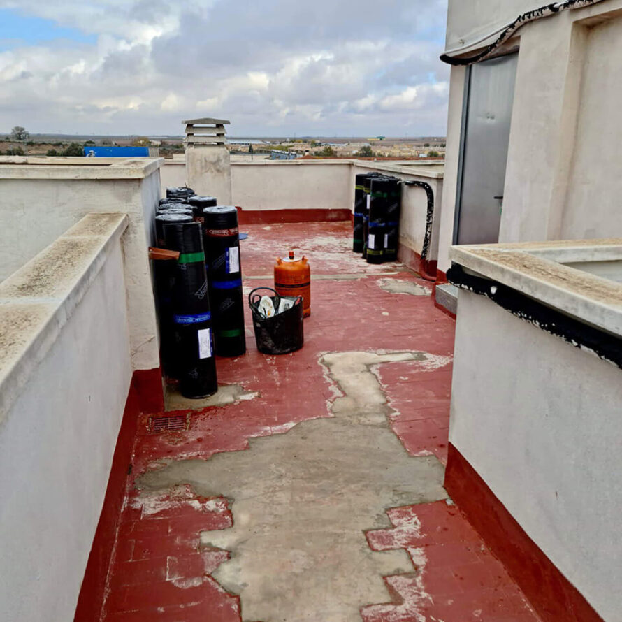 Impermeabilización de cubiertas antes