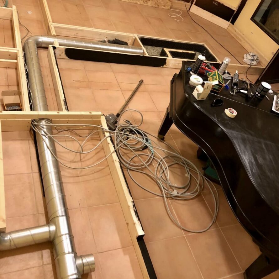 sistema de climatización silenciosa por suelo