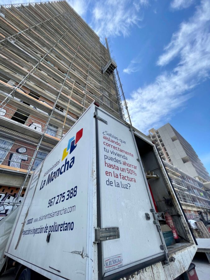 Aislamiento termico edificio La Torre exterior