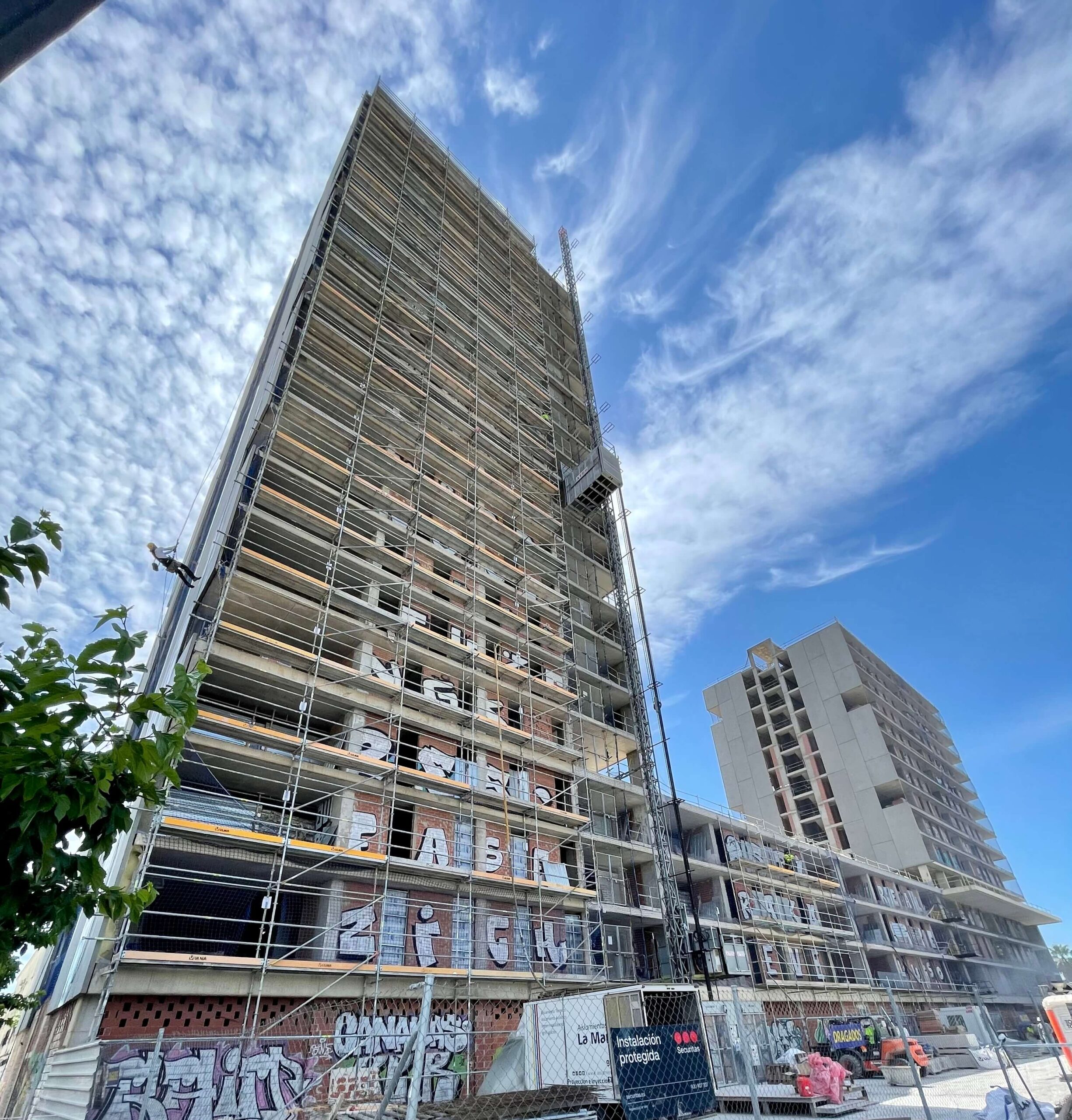 Aislamiento termico en edificio La Torre exterior