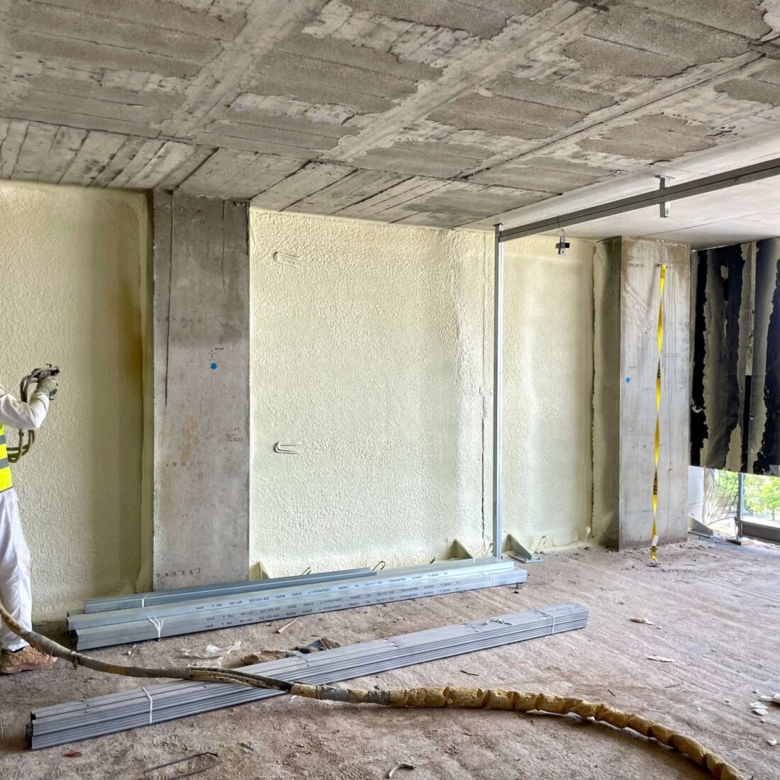 Aislamiento termico en edificio La Torre interior