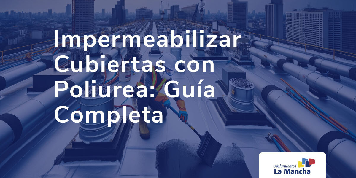 Impermeabilizar Cubiertas con Poliurea: Guía Completa Un técnico impermeabilizando la cubierta de un edificio con poliurea