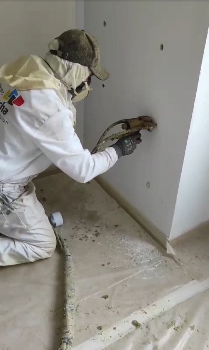 rehabilitacion energetica soplado roca de lana y espuma de poliuretano